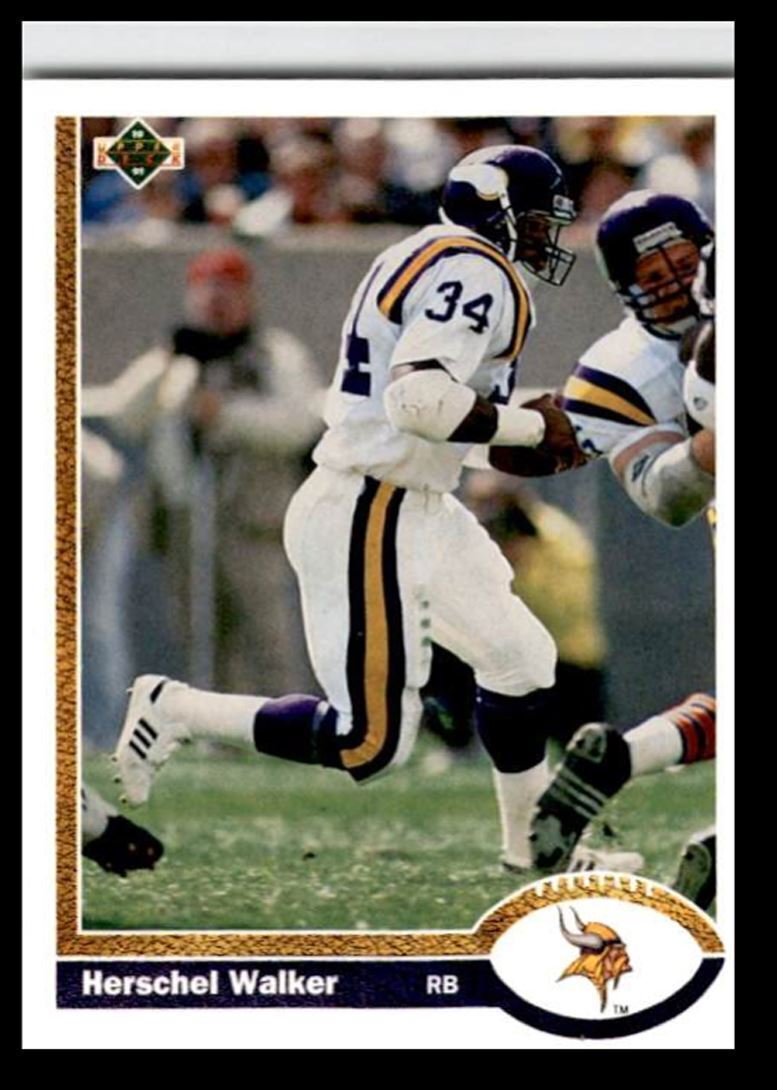 1991 Upper Deck Herschel Walker .. Minnesota Vikings #346