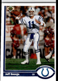 1991 Upper Deck Jeff George .. Indianapolis Colts #345