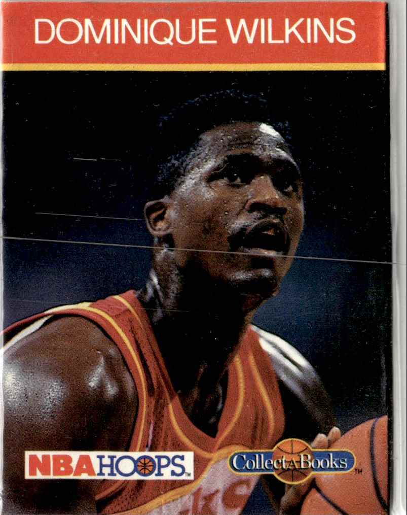 1990-91 Hoops CollectABooks Dominique Wilkins Atlanta Hawks