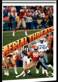 1991 Upper Deck Aerial Threats Montana/Rice San Francisco 49ers #35