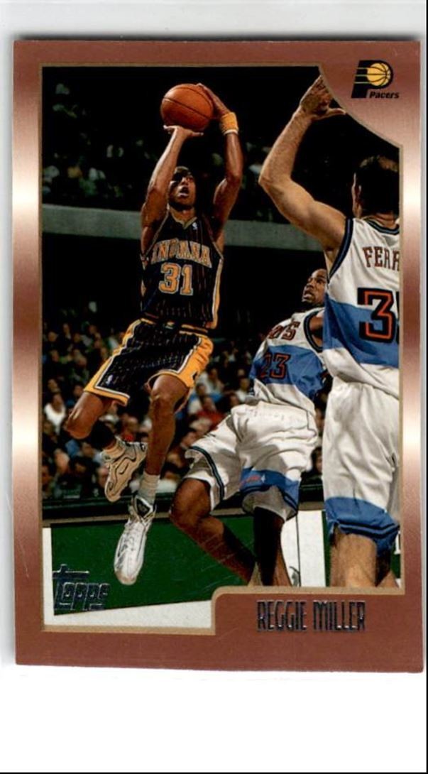 1998-99 Topps Reggie Miller Indiana Pacers #158