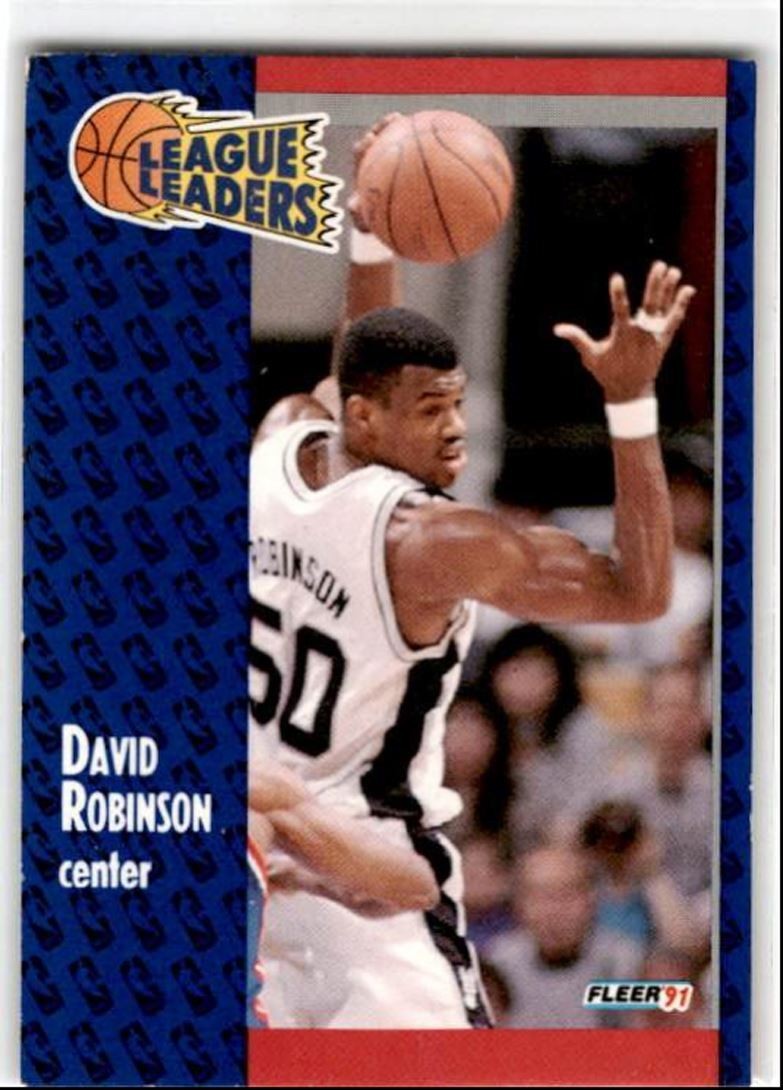1991-92 Fleer David Robinson San Antonio Spurs #225