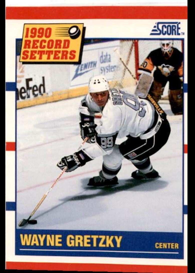 1990-91 Score Wayne Gretzky Center Los Angeles Kings #347