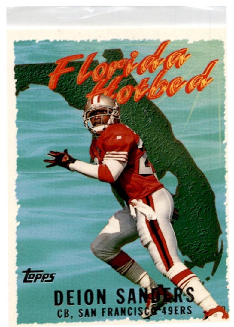 1996 Topps Deion Sanders San Francisco 49ers #FH1