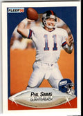 1990 Fleer Phil Simms . New York Giants #76
