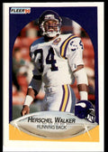 1990 Fleer Herschel Walker _ Minnesota Vikings #107