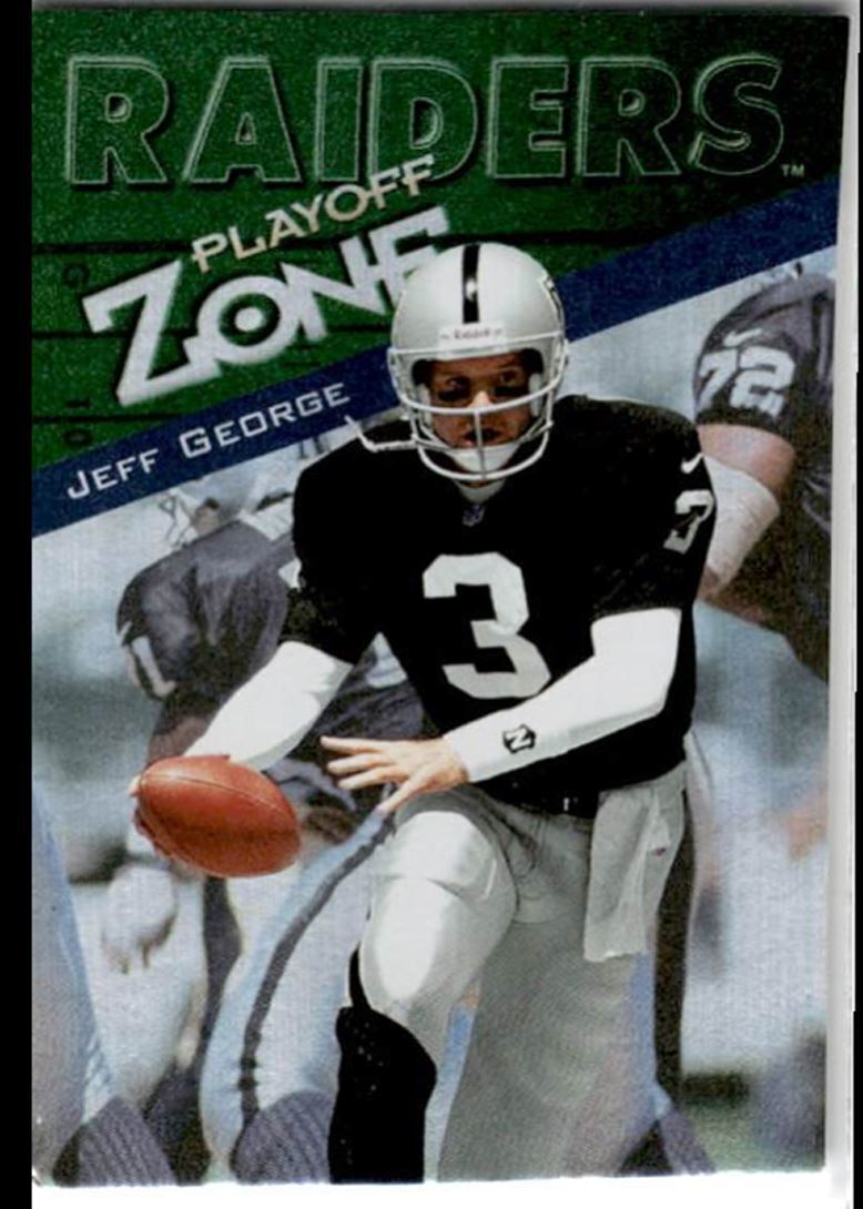 1997 Playoff Zone Jeff George Oakland Raiders #121