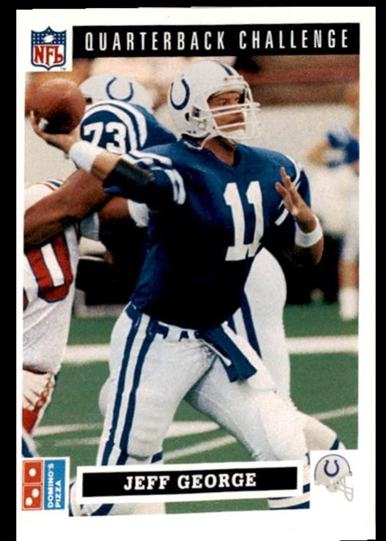 1991 Domino's The Quarterbacks Jeff George Indianapolis Colts #12