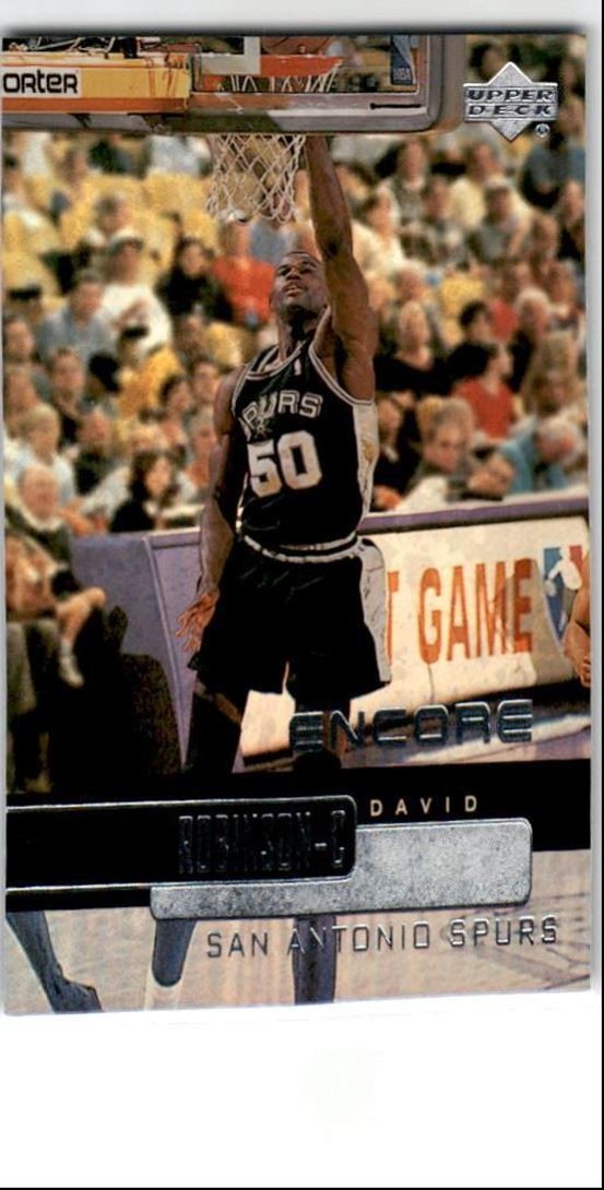 1999-00 Upper Deck Encore David Robinson San Antonio Spurs #72