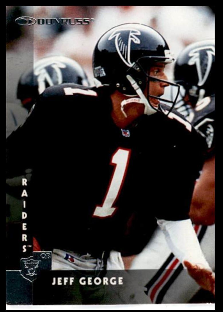 1997 Donruss Jeff George , Oakland Raiders #124