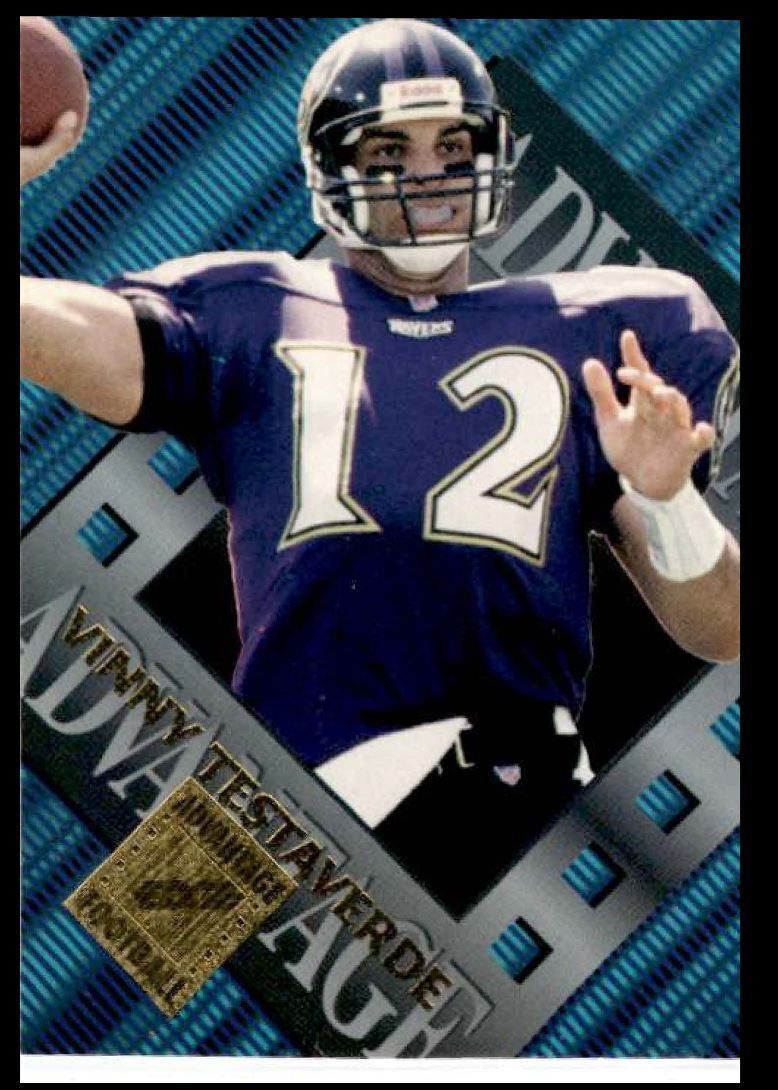 1996 Collector's Edge Advantage Vinny Testaverde Baltimore Ravens #69