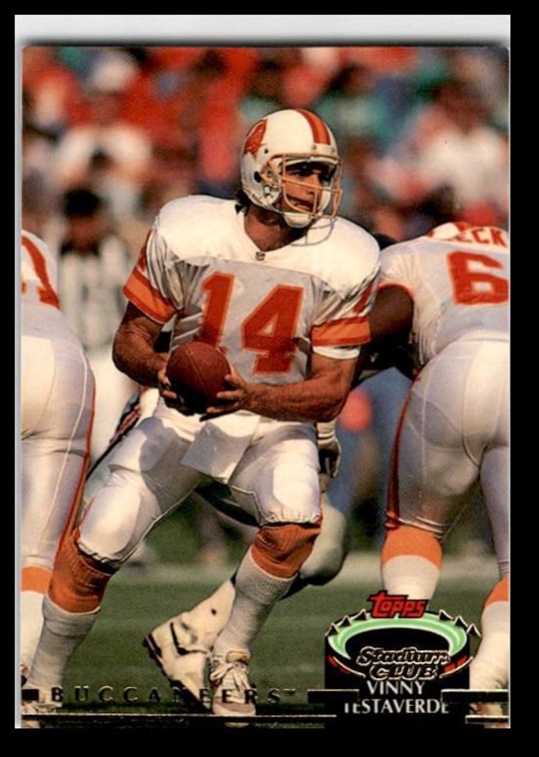 1992 Stadium Club Vinny Testaverde Tampa Bay Buccaneers #355