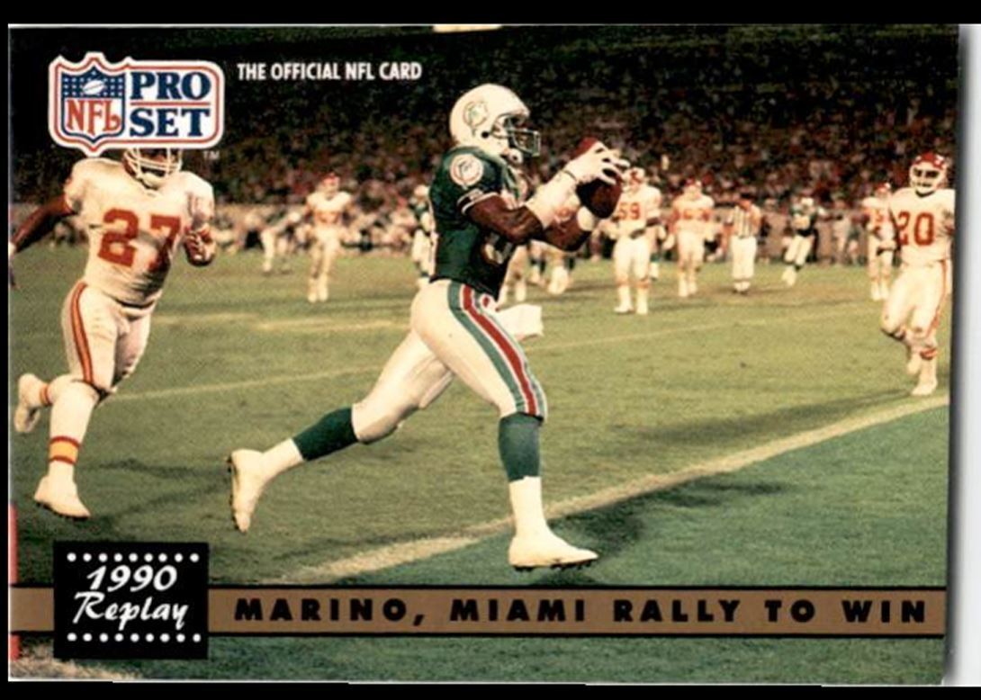1991 Pro Set Mark Clayton , Miami Dolphins #340