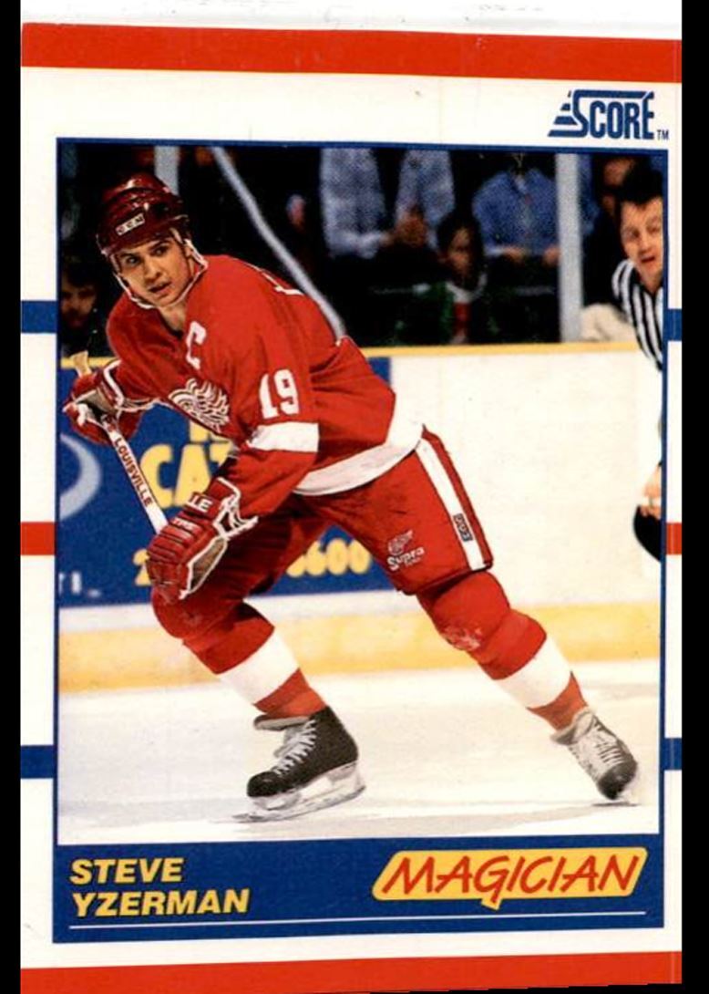 1990-91 Score Steve Yzerman Magician Detroit Red Wings #339