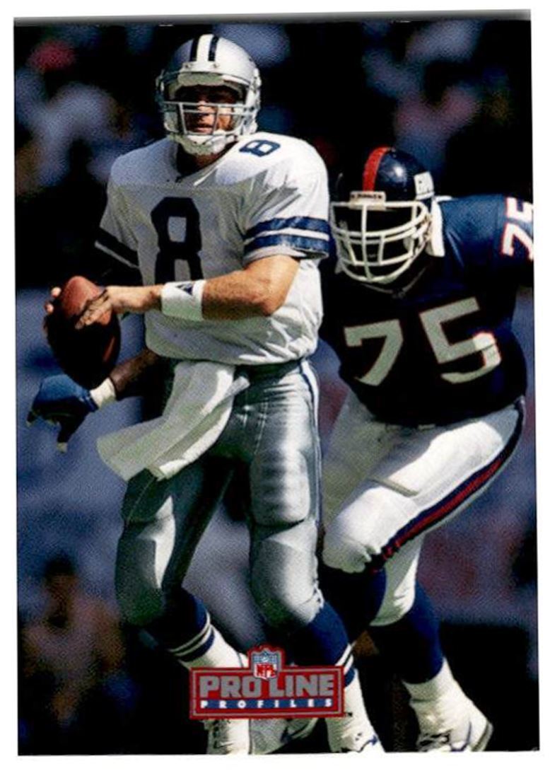 1992 Pro Line Profiles Troy Aikman Dallas Cowboys #187