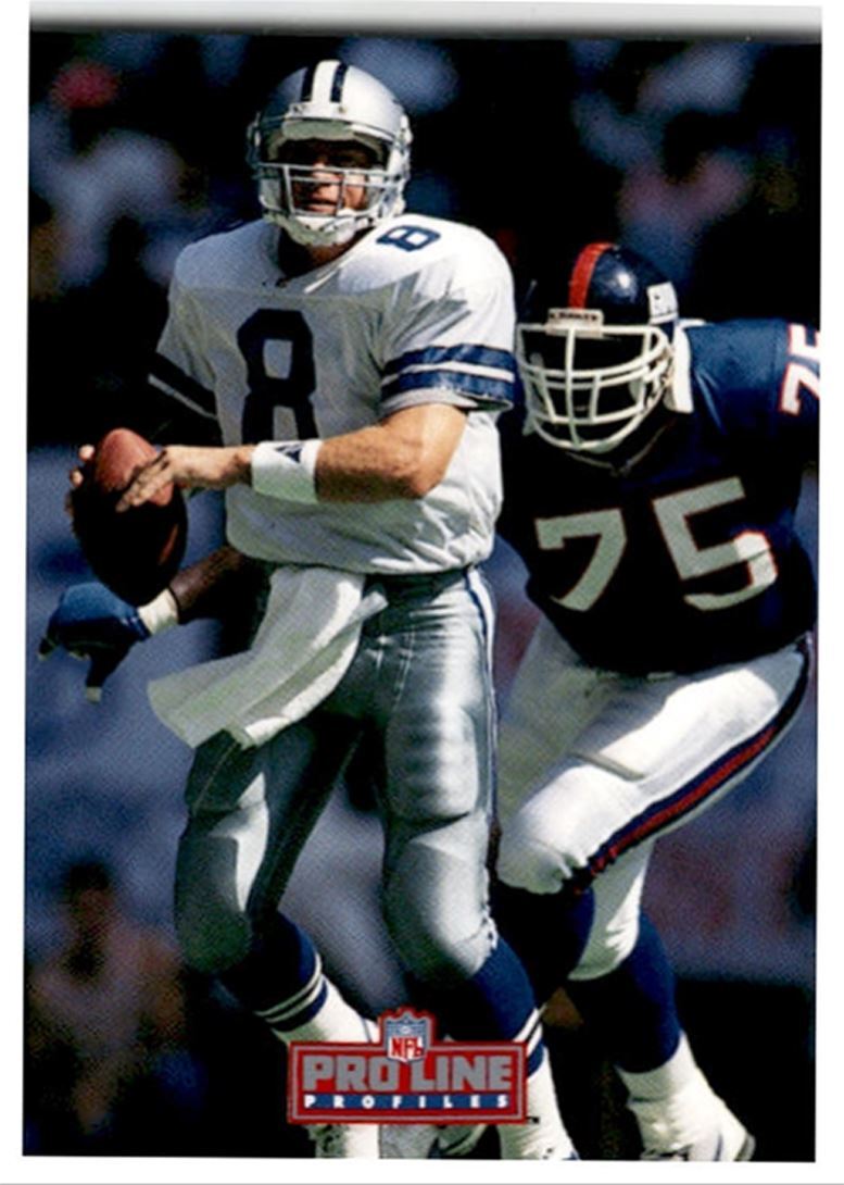1992 Pro Line Profiles Troy Aikman ,, Dallas Cowboys #187
