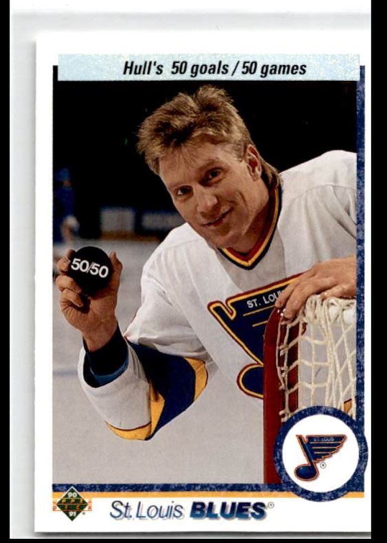 1991-92 Upper Deck Brett Hull St. Louis Blues #546