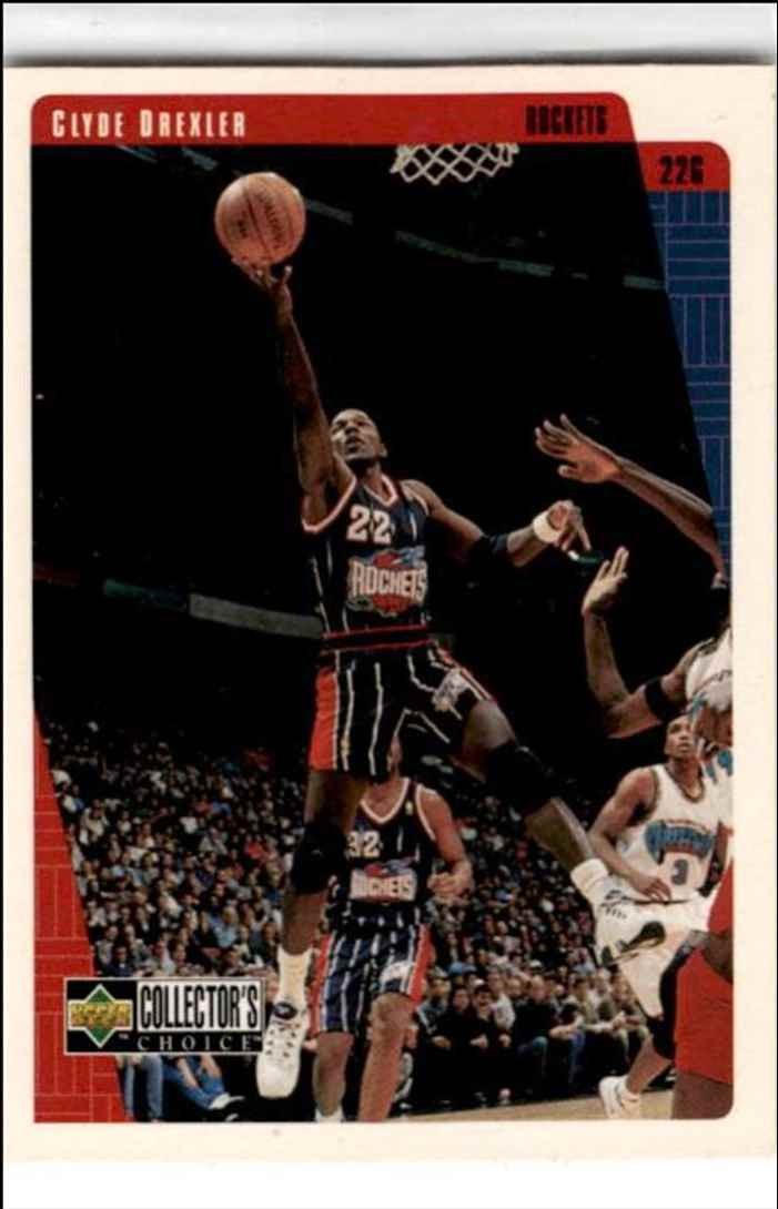 1997-98 Collector's Choice Clyde Drexler Houston Rockets #51