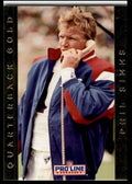 1992 Pro Line Portraits QB Gold Phil Simms New York Giants #17