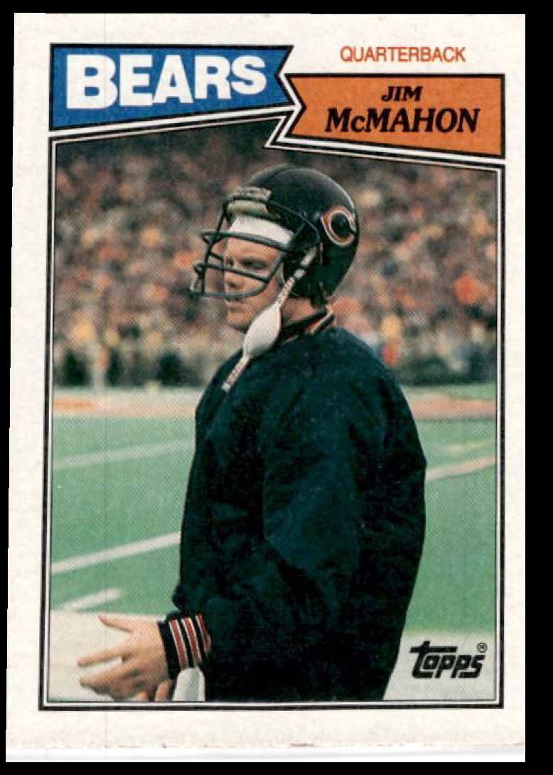 1987 Topps Jim McMahon Chicago Bears #44