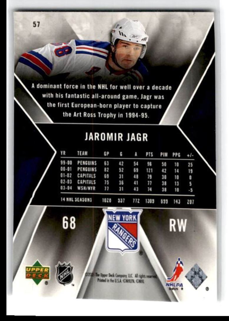 2005-06 Upper Deck PowerPlay Jaromir Jagr Hof New York Rangers #57