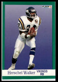 1991 Fleer Herschel Walker _ Minnesota Vikings #288