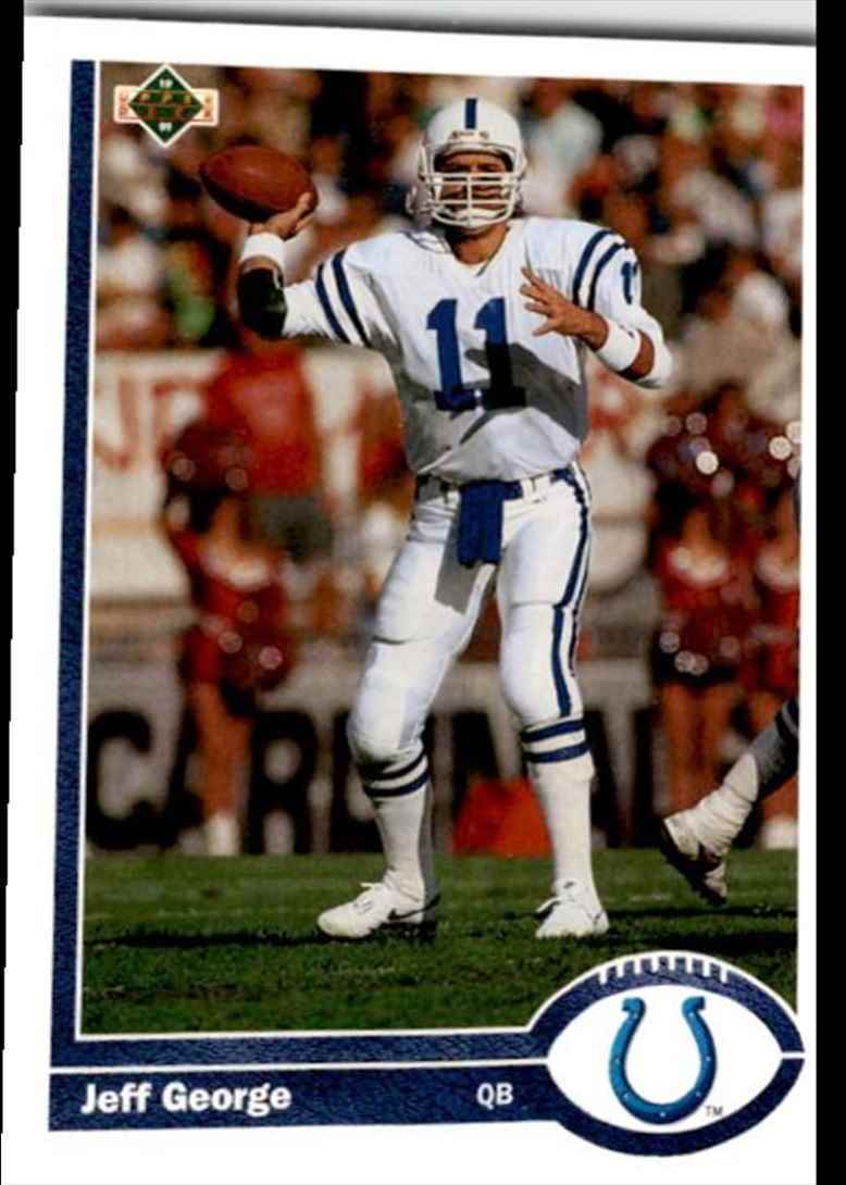 1991 Upper Deck Jeff George . Indianapolis Colts #345