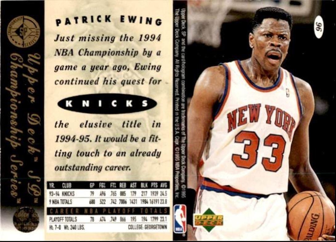 1994-95 SP Championship Patrick Ewing New York Knicks #96