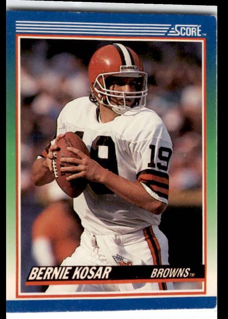 1990 Score Bernie Kosar Cleveland Browns #60