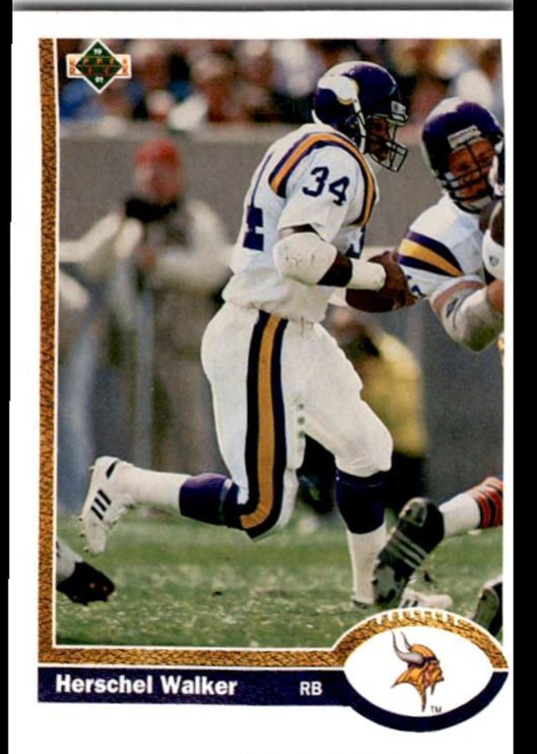 1991 Upper Deck Herschel Walker Minnesota Vikings #346