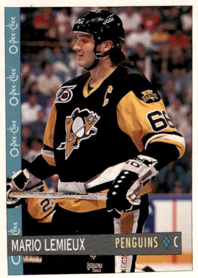 1992-93 O-Pee-Chee Mario Lemieux Pittsburgh Penguins #138
