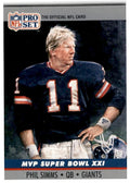 1990 Pro Set Super Bowl Collectibles Super Bowl New York Giants/Denver Broncos