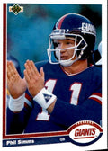 1991 Upper Deck Phil Simms New York Giants #181