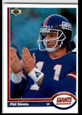 1991 Upper Deck Phil Simms ` New York Giants #181