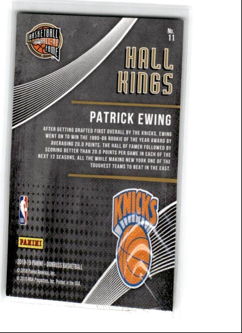 2018-19 Donruss Hall Kings Patrick Ewing New York Knicks #11