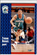 1991-92 Fleer Tyrone Bogues Charlotte Hornets #17