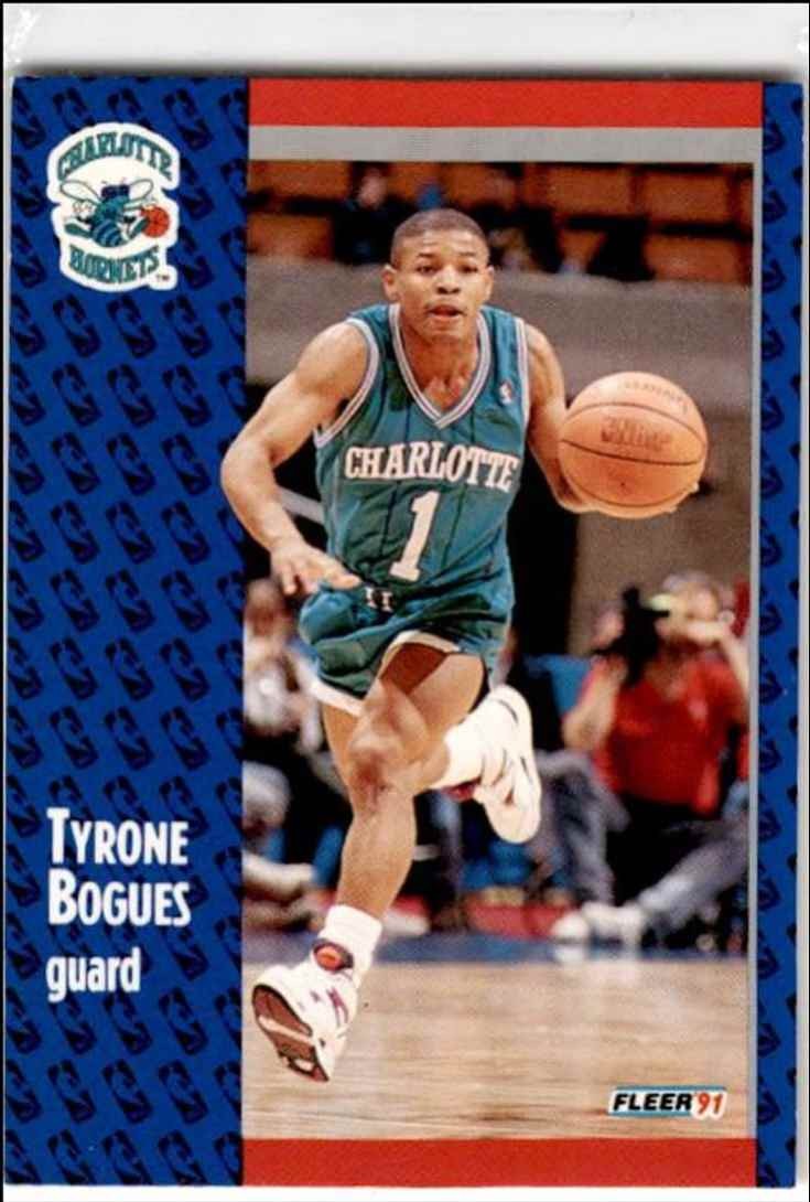 1991-92 Fleer Tyrone Bogues Charlotte Hornets #17