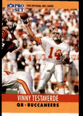 1990 Pro Set Vinny Testaverde . Tampa Bay Buccaneers #318