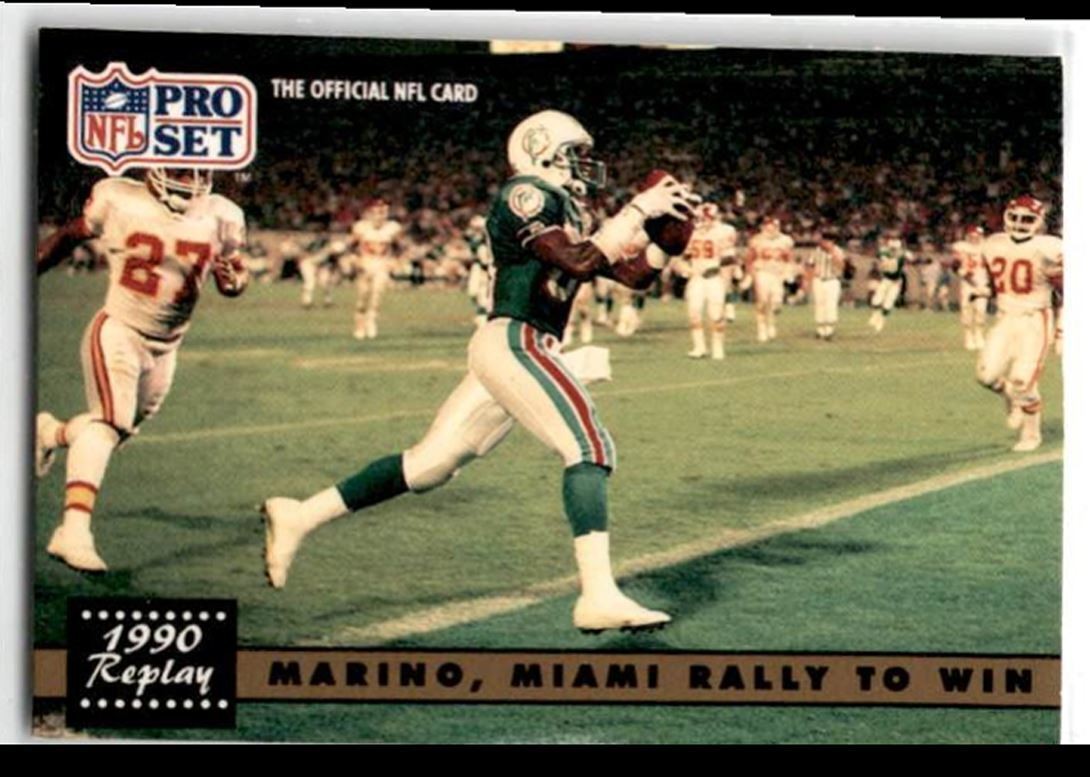 1991 Pro Set Mark Clayton Miami Dolphins #340