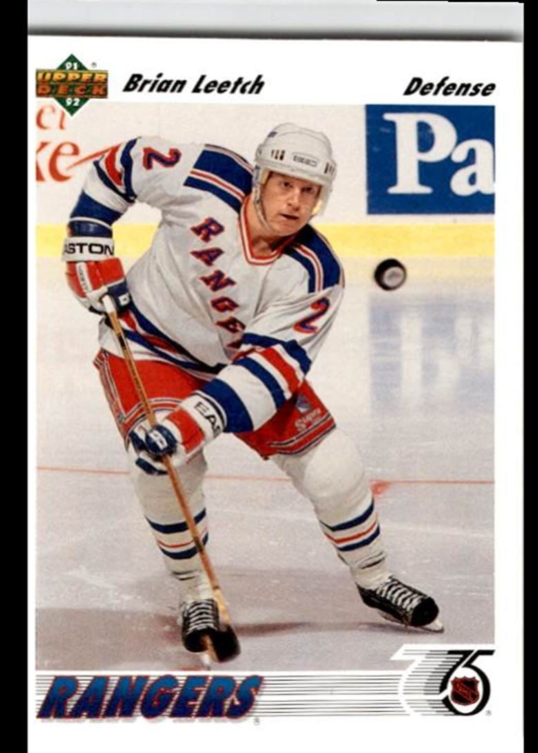1991-92 Upper Deck French Brian Leetch New York Rangers #153