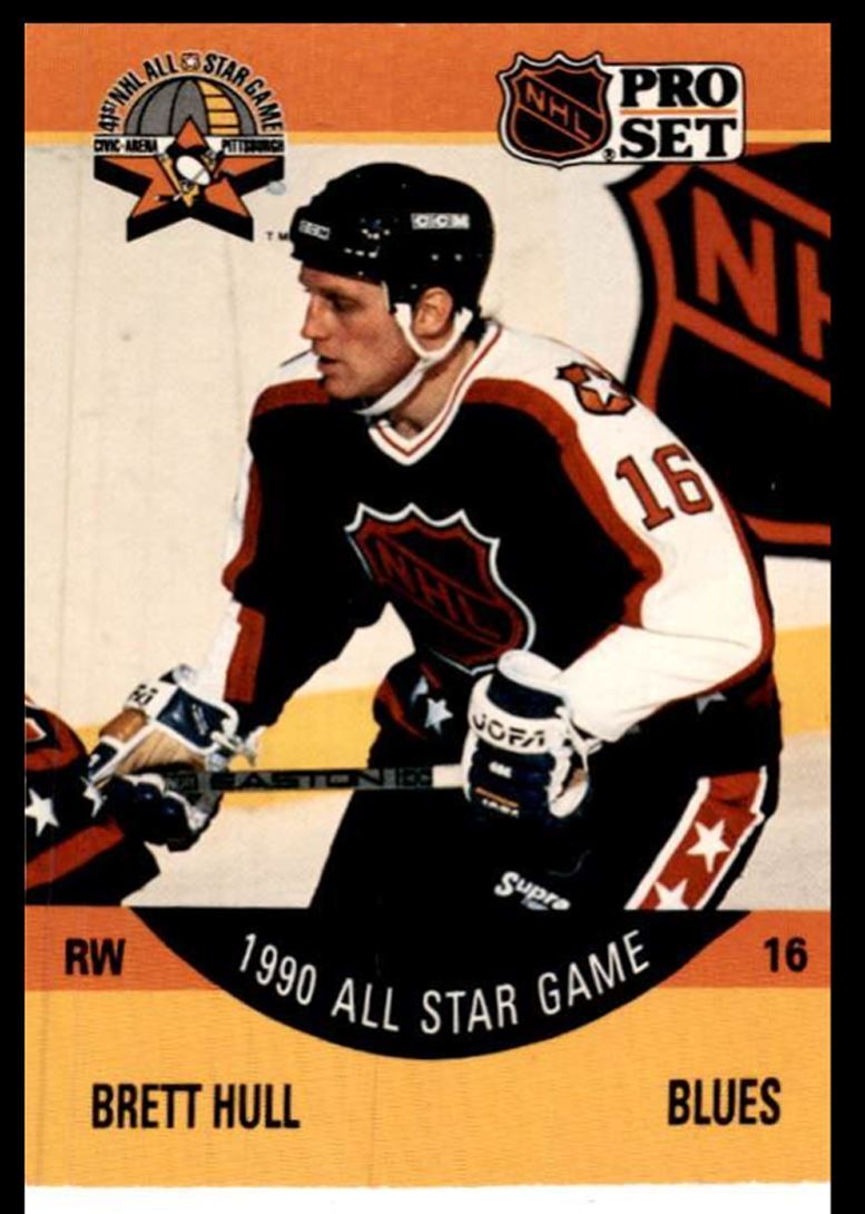 1990-91 Pro Set Brett Hull LW St. Louis Blues #342