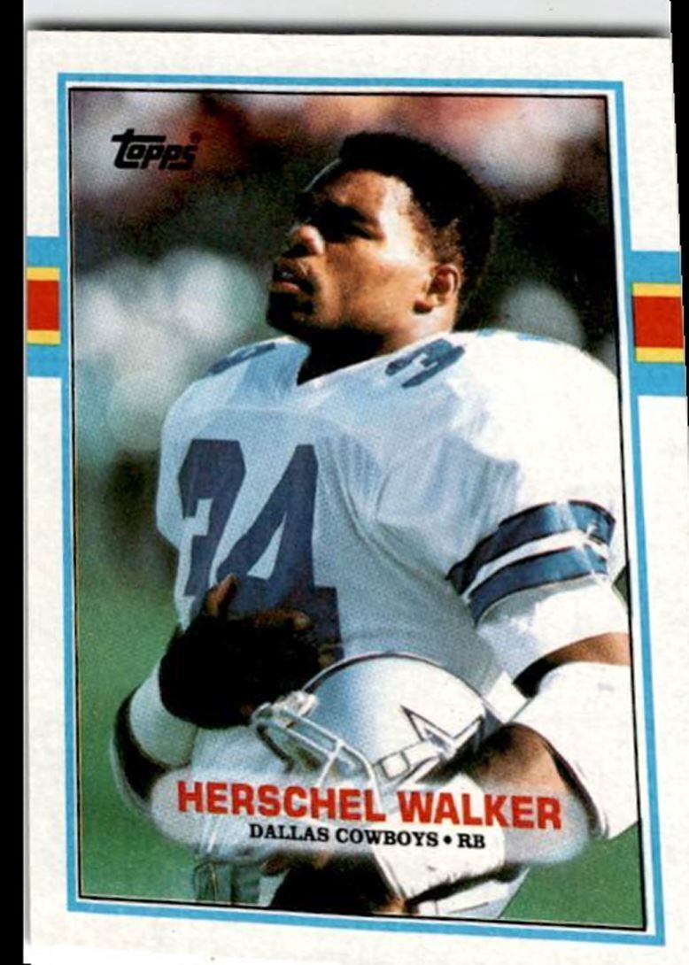 1989 Topps Herschel Walker . Dallas Cowboys #385