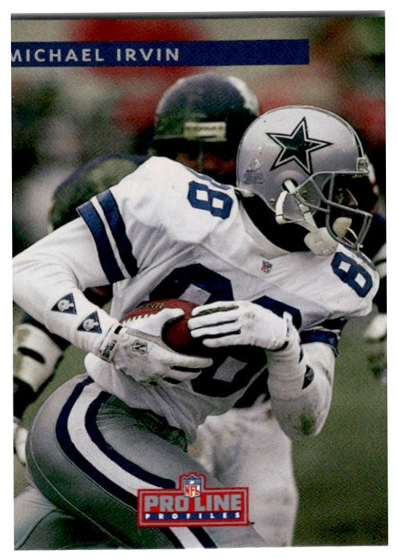 1992 Pro Line Profiles Michael Irvin ,, Dallas Cowboys #289