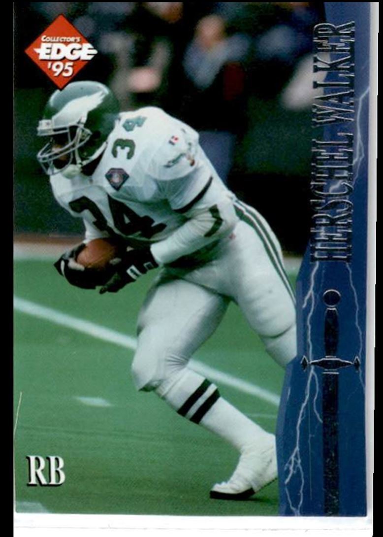 1995 Collector's Edge Excalibur Herschel Walker Philadelphia Eagles #58