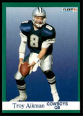 1991 Fleer Troy Aikman .. Dallas Cowboys #228