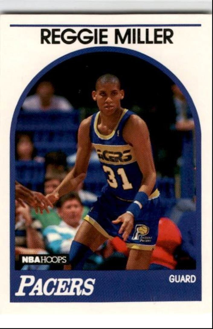 1989-90 Hoops Reggie Miller HOF Indiana Pacers #29