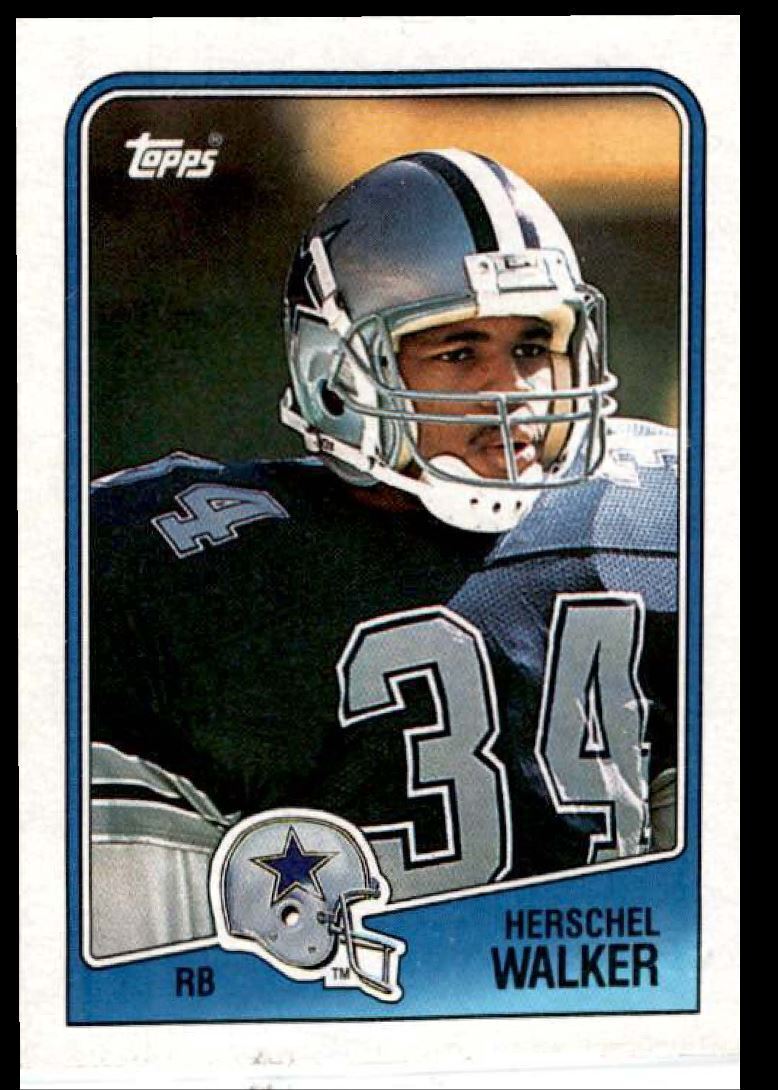 1988 Topps Herschel Walker Dallas Cowboys #261