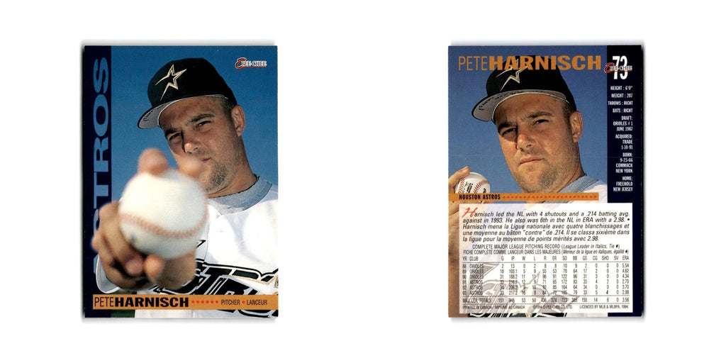 Pete Harnisch 1994 O-Pee-Chee #73 Houston Astros Baseball Card NM