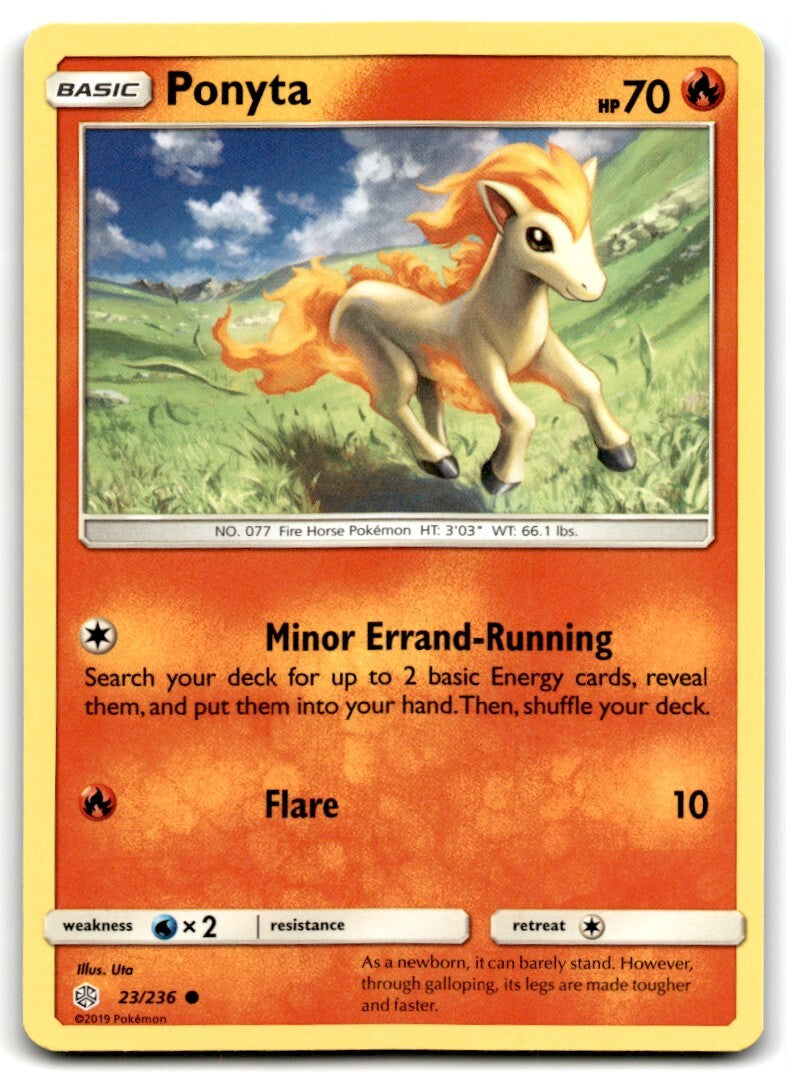 2019 Sun & Moon - Cosmic Eclipse Ponyta d Basic/Common #23