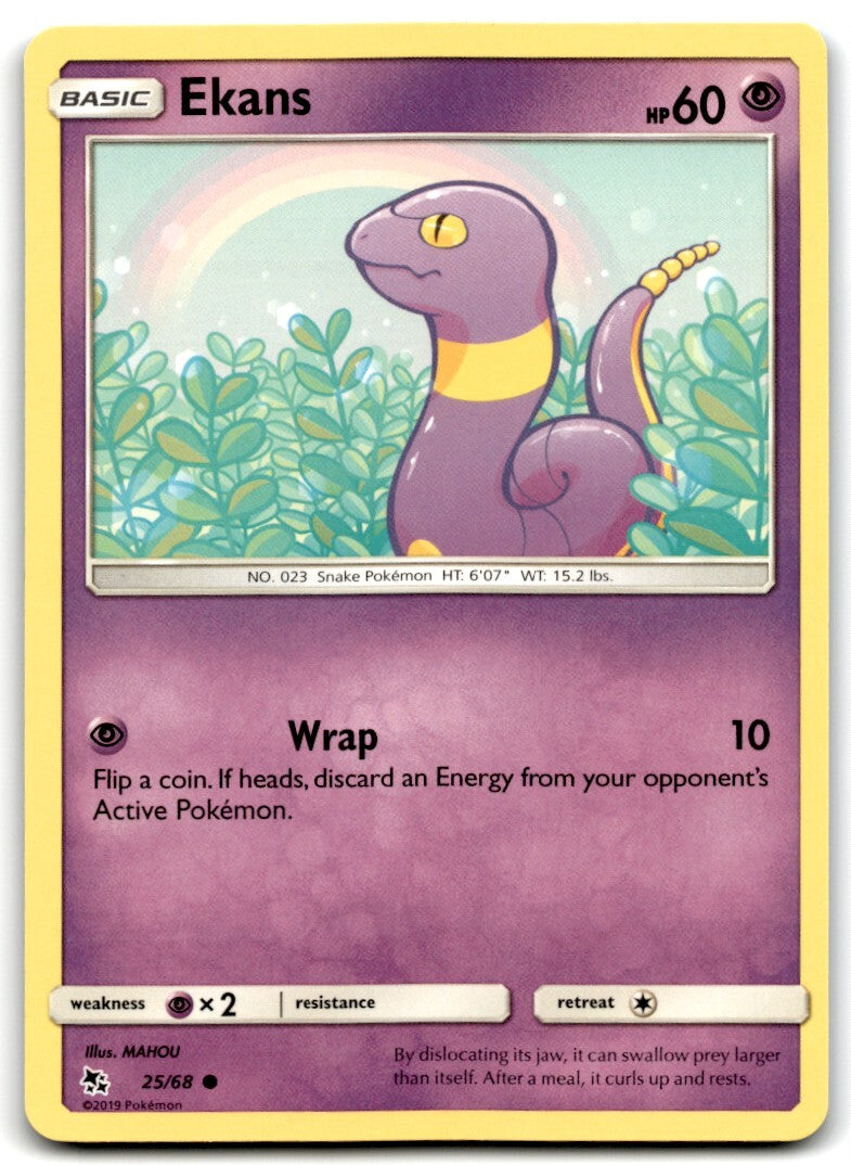 2019 Sun & Moon - Hidden Fates Ekans d Basic/Common #25